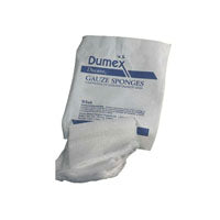 Derma Sciences DUP82815H Gauze Sponge, 12-Ply, Cotton, W8" x L4"