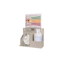 Infection Prevention System, 5.75" Depth, W15" x H11.38" 1.80 lb, Beige/Clear