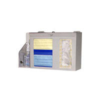 BOWMAN Dispensers FD-062 Respiratory Hygiene Station, Locking, Beige/Clear