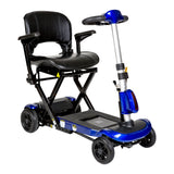 Drive Medical flex-auto ZooMe Auto-Flex Folding Travel Scooter, Blue - Owl Medical Supplies