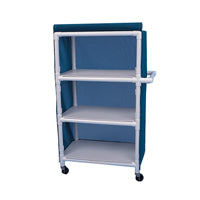 Healthline Medical Products GC323G Linen Cart, Three 32" x 20" Shelves