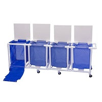 Hamper, Four Bin, with Foot Pedal