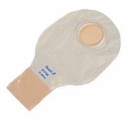 Genairex 210214 Securi-T 2-Piece Drainable Pouch With Two Sided Comfort Panel And Tail Closure 2-1/4" Flange, 10" L, Opaque, 4" Collar - Owl Medical Supplies