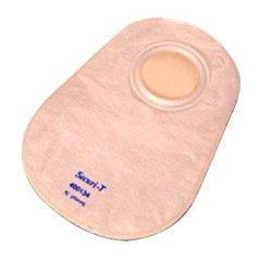 Genairex 400134 Securi-T 2-Piece Closed Pouch With Two Sided Comfort Panel 1-3/4" Flange, 8" L, Opaque, Without Filter, Disposable - Owl Medical Supplies
