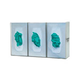 Glove Box Dispenser, Triple, Semi-Transparent