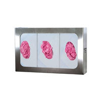 Glove Box Dispenser, Triple, Stainless Steel