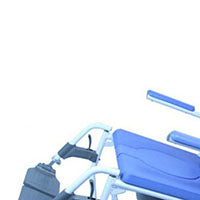 Healthline Medical Products HL180-CFS EZee Life Shower and Commode Chair, White Aluminum Frame
