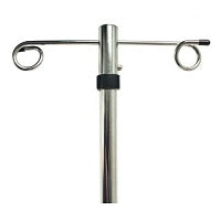 MRI-Safe Adjustable IV Pole for Harloff M-Series or A-Series Emergency Crash Carts