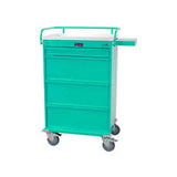 Harloff HMVLT150MOTHGR Value Line Medication Cart, with Key Lock