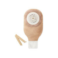 Hollister HOL-8131 Premier One-Piece Drainable Ostomy Pouch, Flat FlexWear Barrier, Camp Closure, Tape, Ultra Clear