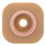 Hollister 16401 New Image Flat Flextend Skin Barrier With Integrated Beige Floating Flange Without Tape Flange 1-3/4" (44mm) Pre-Sized, 5/8" (16mm) - Owl Medical Supplies