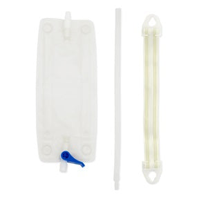 Hollister 9349 Urinary Leg Bag Combination Pack Large 30oz (900ml) 11-1/8" (28cm) Long 5" (12cm) Wide - Owl Medical Supplies