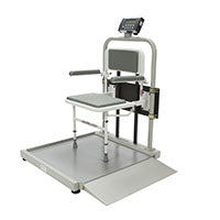 Digital Wheelchair Ramp Scale with Fold-Away Seat