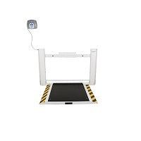 Health o meter HOM2900KL-AM Antimicrobial Wall-Mounted Fold-Up Wheelchair Scale, Pounds & Kilograms