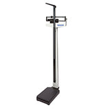 Mechanical Beam Scale with Height Rod, Wheels and Counterweights Included