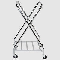 Blickman Inc JBC2230 Laundry Folding Hamper, Chrome