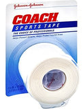 Johnson & Johnson 5187 Coach Porous Athletic Tape 2" x 15 Yards, Breathable - Owl Medical Supplies