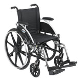Drive Medical l414dda-sf Viper Wheelchair with Flip Back Removable Arms, Desk Arms, Swing away Footrests, 14" Seat - Owl Medical Supplies