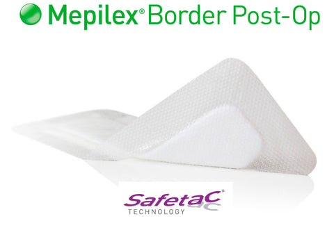 Molnlycke 495400 Mepilex Border Post-Op Dressing Size 10cm x 20cm - Owl Medical Supplies