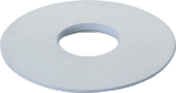Marlen GN101D Flexible Flat Mounting Ring, 1" Opening, 3 3/4" Diameter, Green Neoprene Rubber - Owl Medical Supplies