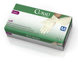 Medline CUR8103 Curad Latex Textured Powder Free Exam Glove, Xsmall - Owl Medical Supplies