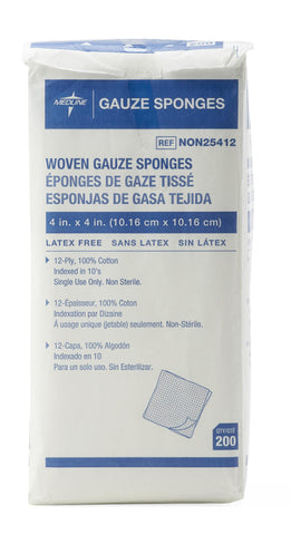 Medline NON25224 Avant Gauze Non-Woven Non-Sterile Sponges, 2" x 2" - Owl Medical Supplies