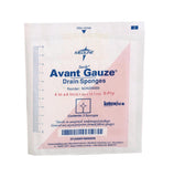 Medline NON256000 Avant Gauze Sterile Drain Sponge 4" x 4" Rayon/Polyester 6Ply Extra Fenestration Highly Absorbant - Owl Medical Supplies