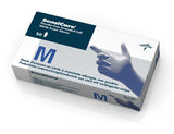 Medline MDS1285 Sensicare Extended Cuff Nitrile Exam Gloves 12" Long, Medium, Fully Textured - Owl Medical Supplies