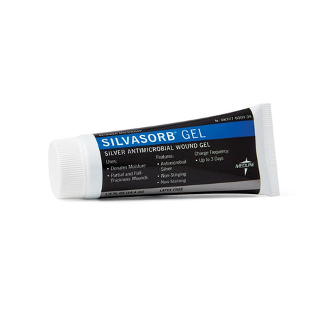 Medline MSC9301 Silvasorb Antimicrobial Wound Gel With Silver 1.5oz Tube - Owl Medical Supplies