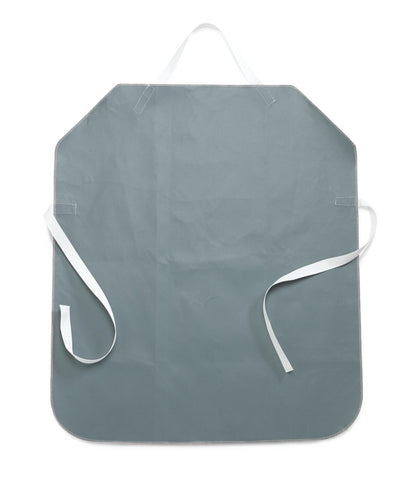 Medline MDT014119 Teflon (Non-Stick) Coated Smoker's Apron, Full Chest And Lap, Grey - Owl Medical Supplies