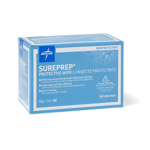 Medline MSC1500 Sureprep Skin Protectant Wipes - Owl Medical Supplies