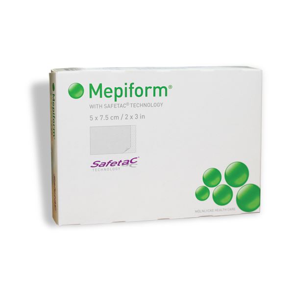 Molnlycke 293200 Mepiform Scar Care Dressing With Safetac 5cm x