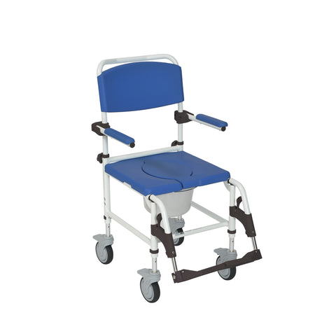 Drive Medical nrs185007 Aluminum Shower Commode Transport Chair - Owl Medical Supplies