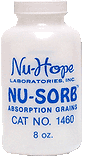 Nu-Hope 1460 Nu-Sorb Instant Absorption Grains 8oz Bottle (This Product Is Final Sale And Is Not Returnable) - Owl Medical Supplies