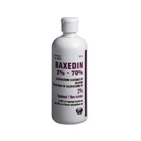 Omega Laboratories OMEL0000018 Baxedin Antiseptic Solution, 2%w/v Chlorhexidine Gluconate, 70% v/v Isopropyl Alcohol