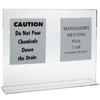BOWMAN Dispensers PB005-0811 Physical Barrier, Sign Holder, Medium