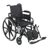 Drive Medical pla416fbdaarad-elr Viper Plus GT Wheelchair with Flip Back Removable Adjustable Desk Arms, Elevating Leg Rests, 16" Seat - Owl Medical Supplies