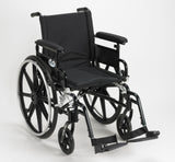 Drive Medical pla416fbfaarad-sf Viper Plus GT Wheelchair with Flip Back Removable Adjustable Full Arms, Swing away Footrests, 16" Seat - Owl Medical Supplies