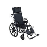 Drive Medical PLA416RBDFA Viper Plus GT Full Reclining Wheelchair, Flip Back Detachable Full Armrest, 300 lb