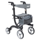 Drive Medical rtl10266bk-t Nitro Euro Style Walker Rollator, Tall, Black - Owl Medical Supplies