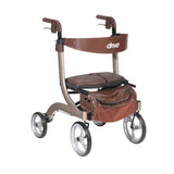 Drive Medical rtl10266ch-hs Nitro DLX Euro Style Walker Rollator, Champagne - Owl Medical Supplies