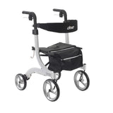 Drive Medical rtl10266wt Nitro Euro Style Walker Rollator, White - Owl Medical Supplies