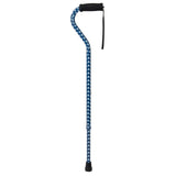 Drive Medical rtl10303sb Foam Grip Offset Handle Walking Cane, Stars - Owl Medical Supplies