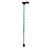 Drive Medical rtl10335ly Adjustable Lightweight T Handle Cane with Wrist Strap, Limes - Owl Medical Supplies