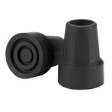 Drive Medical rtl10374bkb Crutch Tips, 7/8", Black, 1 Pair - Owl Medical Supplies