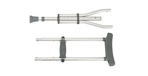 Drive Medical rtl10433 Knock Down Universal Aluminum Crutches, 1 Pair - Owl Medical Supplies