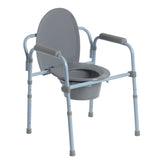 Drive Medical rtl11158kdr Steel Folding Frame Commode - Owl Medical Supplies