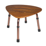 Drive Medical rtl12350kdr Adjustable Height Teak Bath Bench Stool, Triangular - Owl Medical Supplies