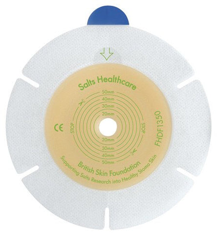 Salts FHDF1370 Harmony Duo Flexible Flange With Flexifit And Aloe - Cut To Fit 13-70mm - Owl Medical Supplies