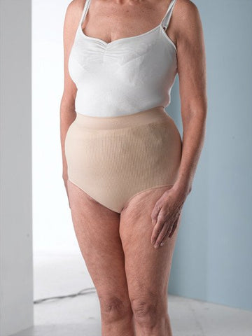 Salts BRFNML Simplicity Stoma Support Wear Ladies Brief - Medium/Large (14/16/18") / Nude - Owl Medical Supplies